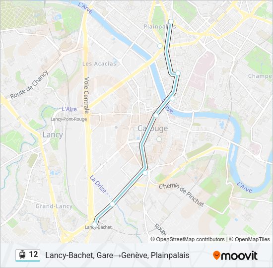 12 Light Rail Line Map