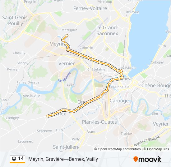 14 Light Rail Line Map