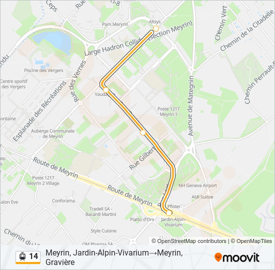 14 light rail Line Map