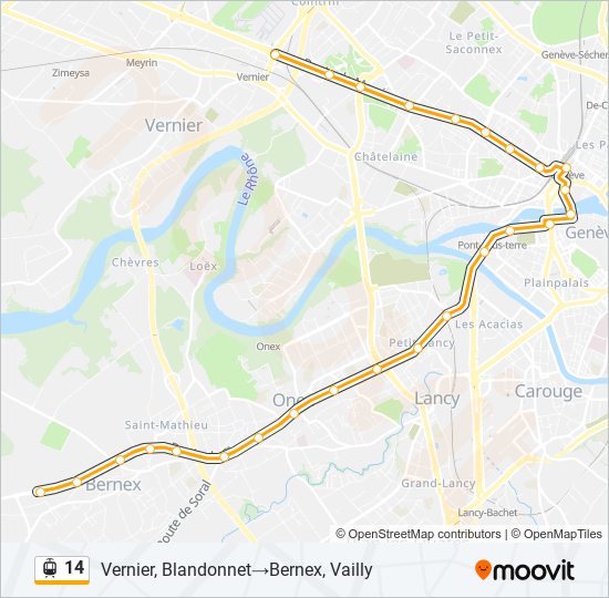 14 light rail Line Map