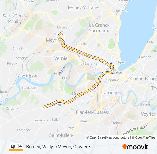 14 light rail Line Map