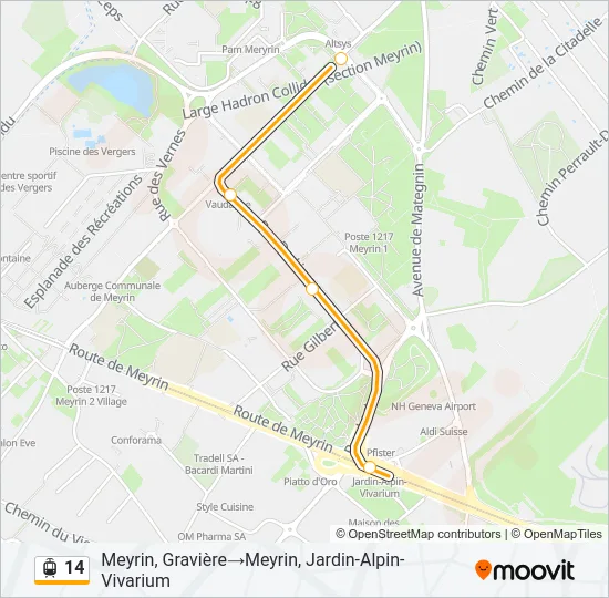 14 Light Rail Line Map