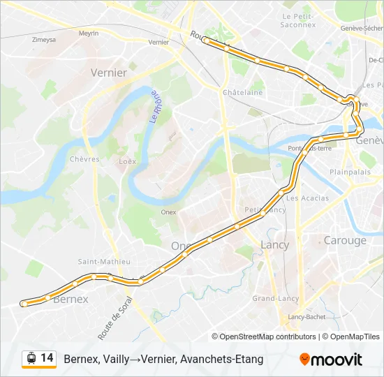 14 Light Rail Line Map