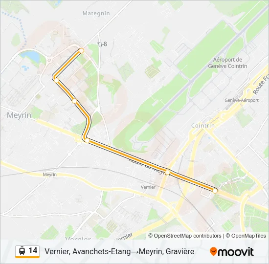 14 Light Rail Line Map