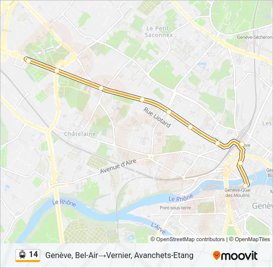 14 Light Rail Line Map