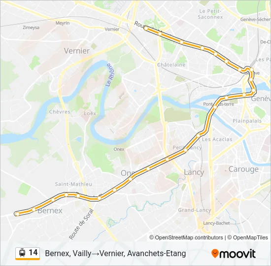 14 Light Rail Line Map