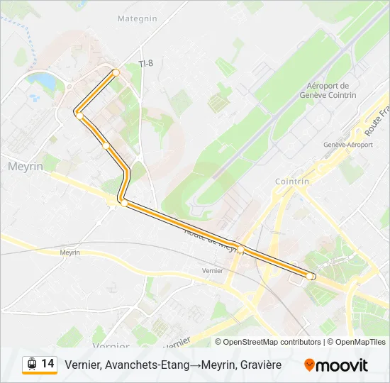 14 Light Rail Line Map