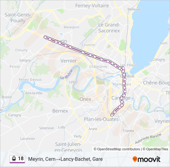 18 Light Rail Line Map