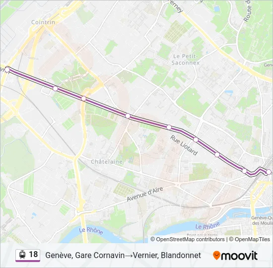 18 Light Rail Line Map