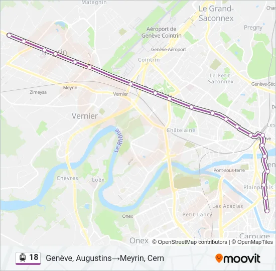 18 Light Rail Line Map