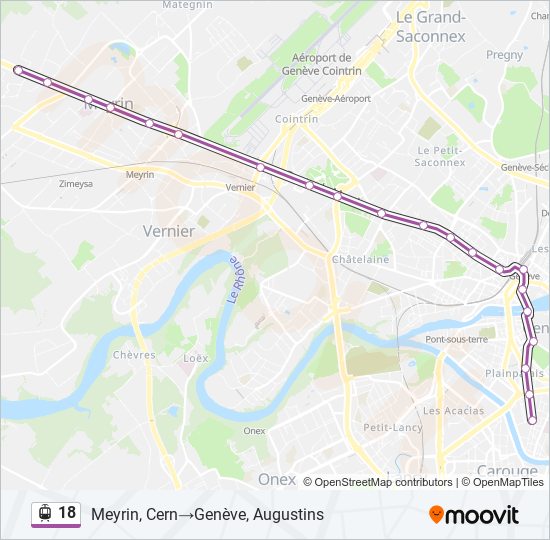 18 light rail Line Map