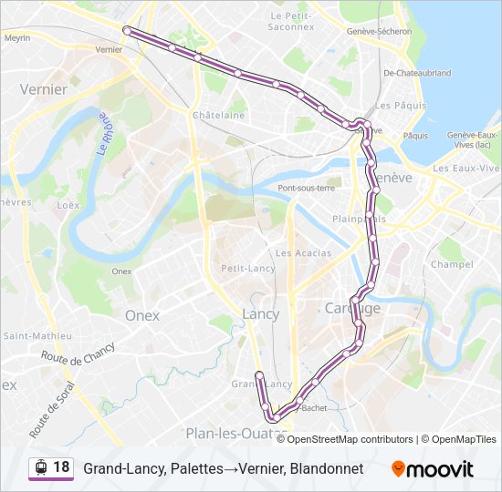 18 Light Rail Line Map