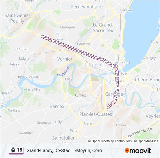 18 Light Rail Line Map