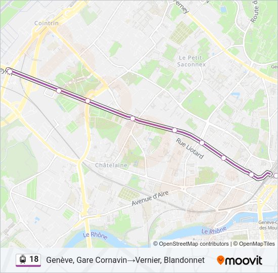 18 Light Rail Line Map