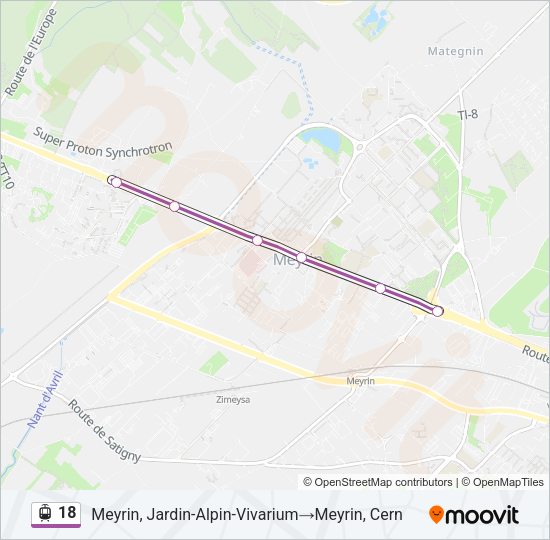 18 Light Rail Line Map