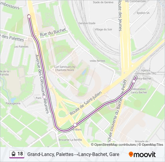 18 Light Rail Line Map