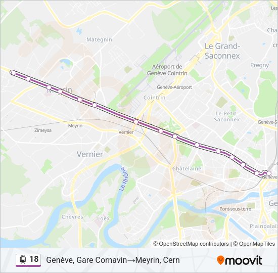 18 Light Rail Line Map