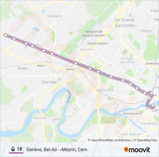 18 Light Rail Line Map