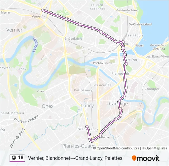 18 Light Rail Line Map