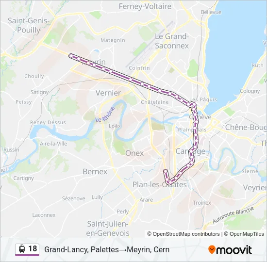 18 Light Rail Line Map