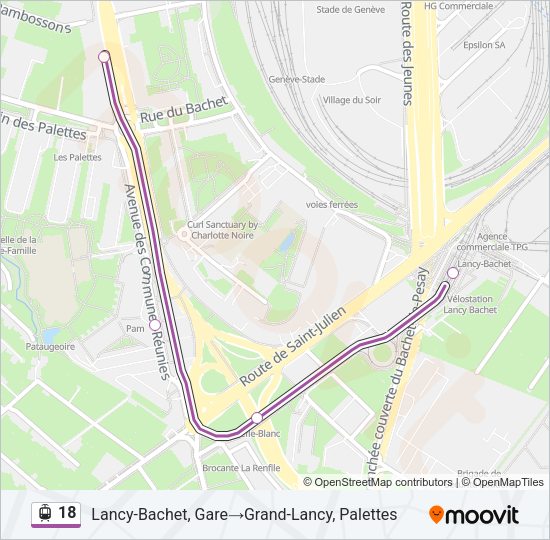 18 Light Rail Line Map