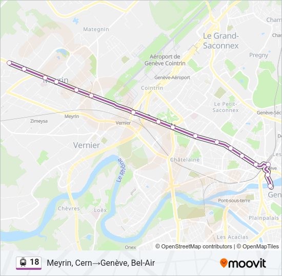 18 Light Rail Line Map