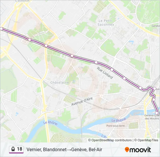 18 Light Rail Line Map