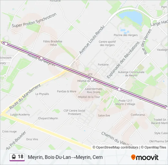 18 Light Rail Line Map