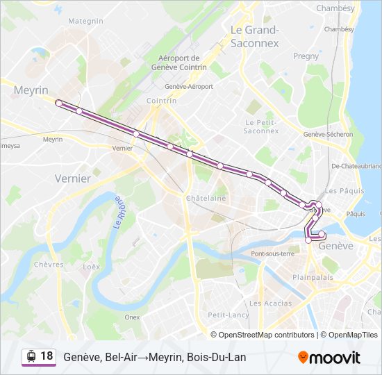 18 Light Rail Line Map