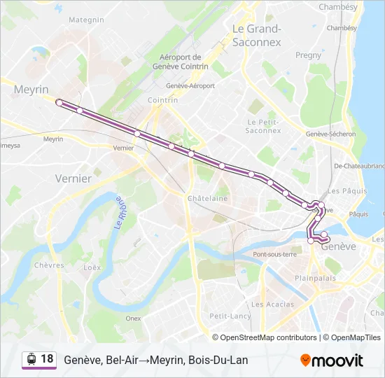 18 Light Rail Line Map