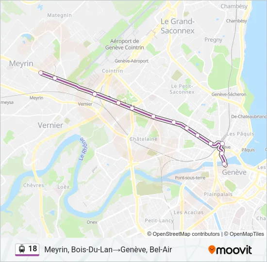 18 Light Rail Line Map