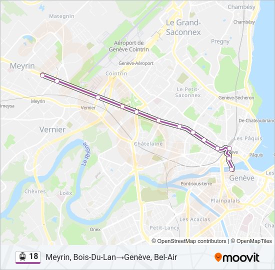 18 Light Rail Line Map