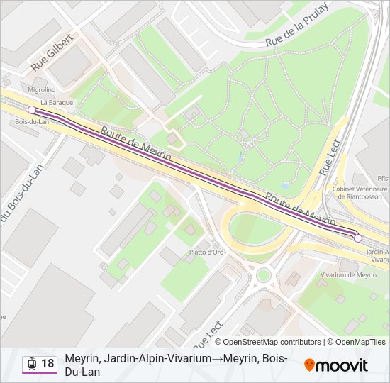 18 Light Rail Line Map