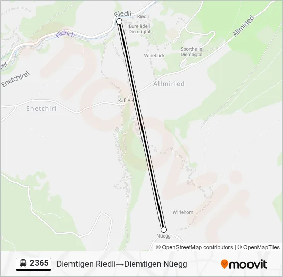 2365 Cable Car Line Map