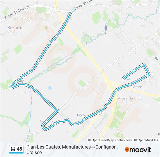 48 bus Line Map