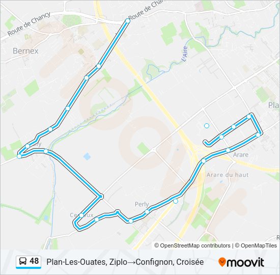 48 Bus Line Map