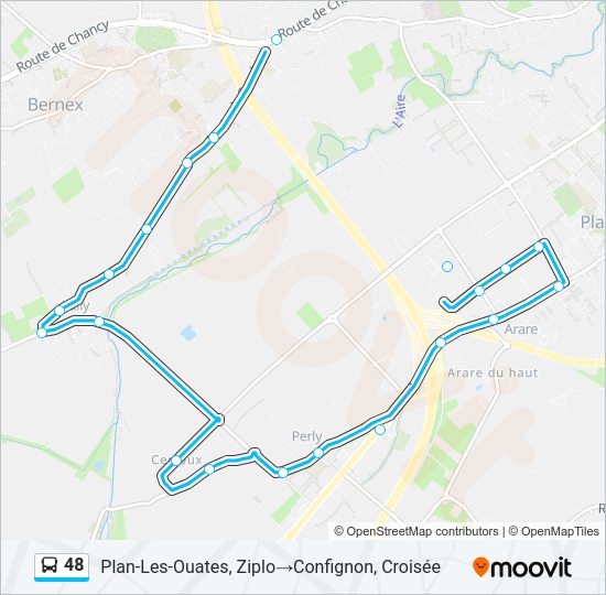 48 Bus Line Map
