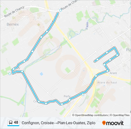 48 Bus Line Map