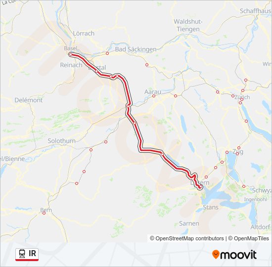 IR Train Line Map