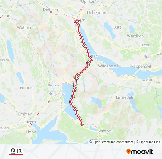 IR Train Line Map