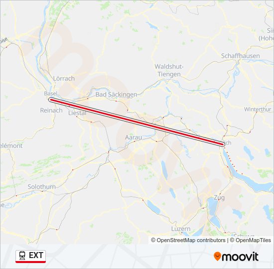 EXT Train Line Map