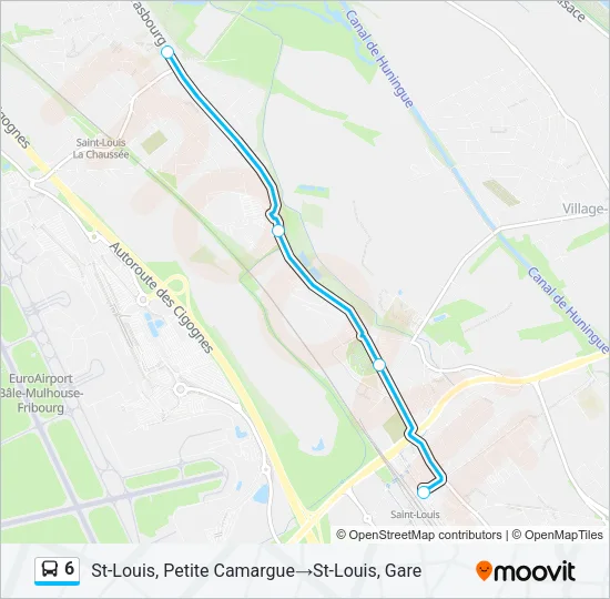 6 Bus Line Map