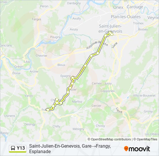 Y13  Line Map