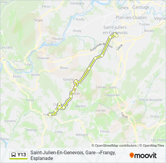 Y13  Line Map