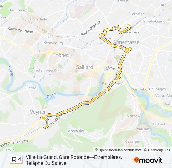 4 Bus Line Map