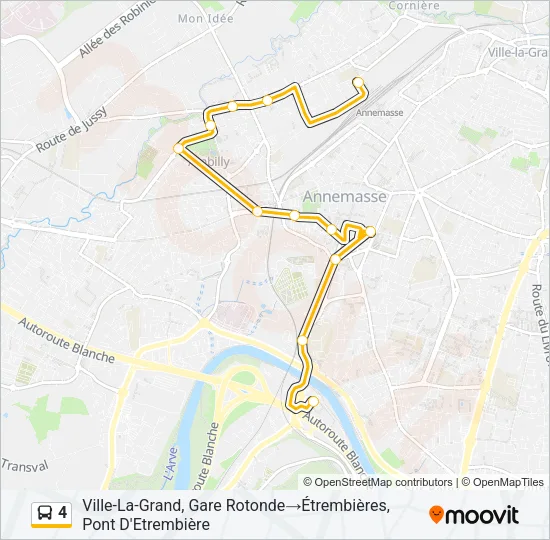 4 Bus Line Map