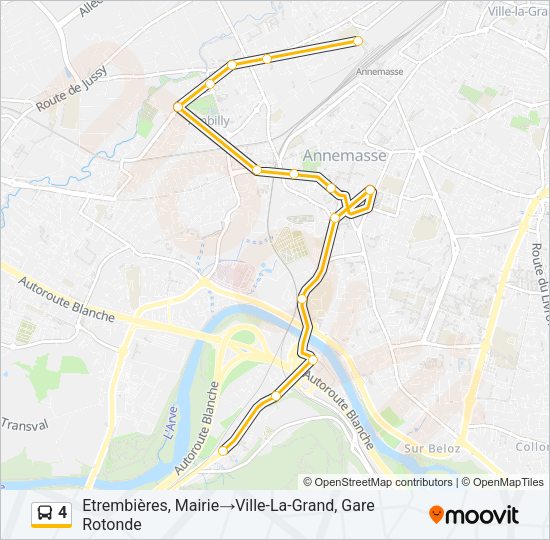 4 Bus Line Map
