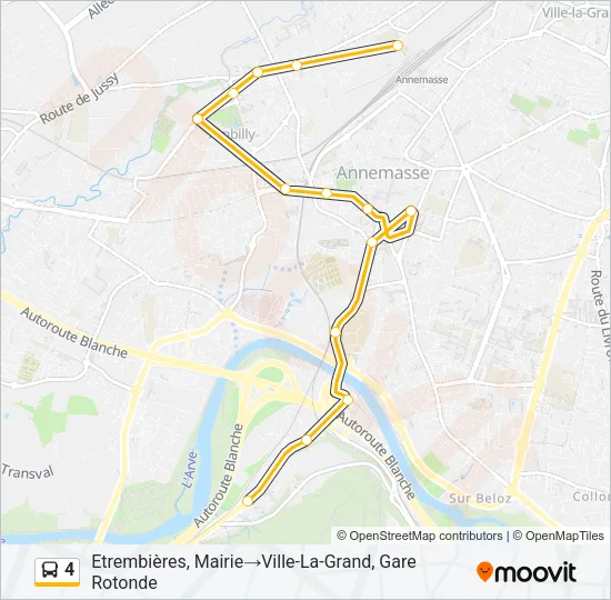 4 Bus Line Map
