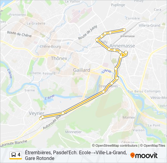 4 Bus Line Map
