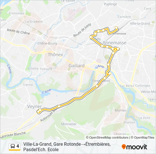 4 Bus Line Map